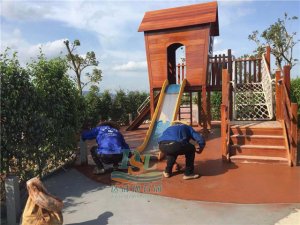 中山市南部组团儿童公园压花地坪项目