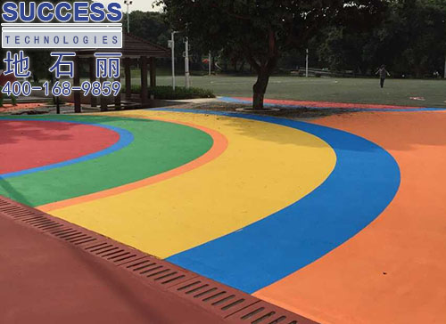 广州市儿童公园地坪施工图片