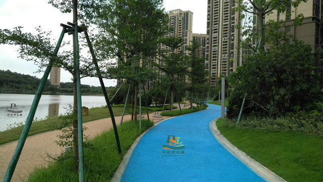 祝贺广东省佛山中信山语湖透水混凝土地坪项目竣工