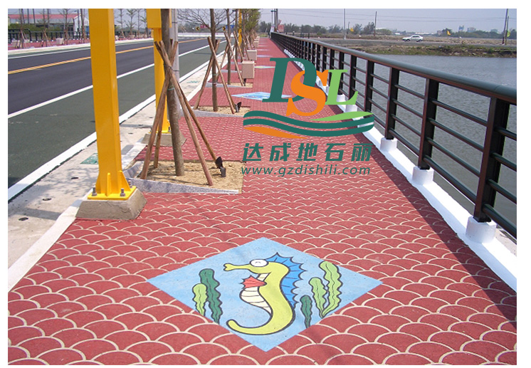 3d立體紙模彩繪地坪，彩繪石藝術地坪市政路面防滑地坪