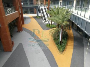 佳兆业金沙湾国际乐园彩色透水混凝土地坪